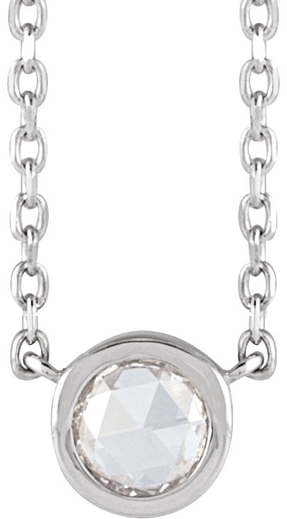 Rose-Cut Bezel-Set Necklace or Center