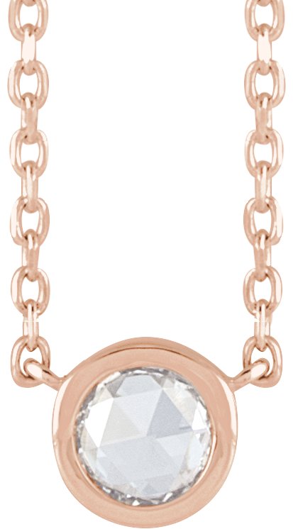 Rose-Cut Bezel-Set Necklace or Center