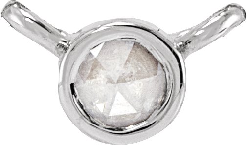 Rose-Cut Bezel-Set Necklace or Center