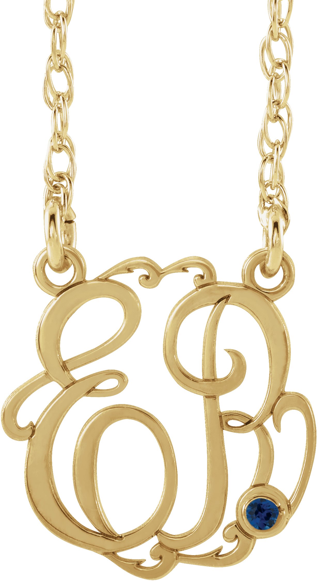 Script Monogram Necklace