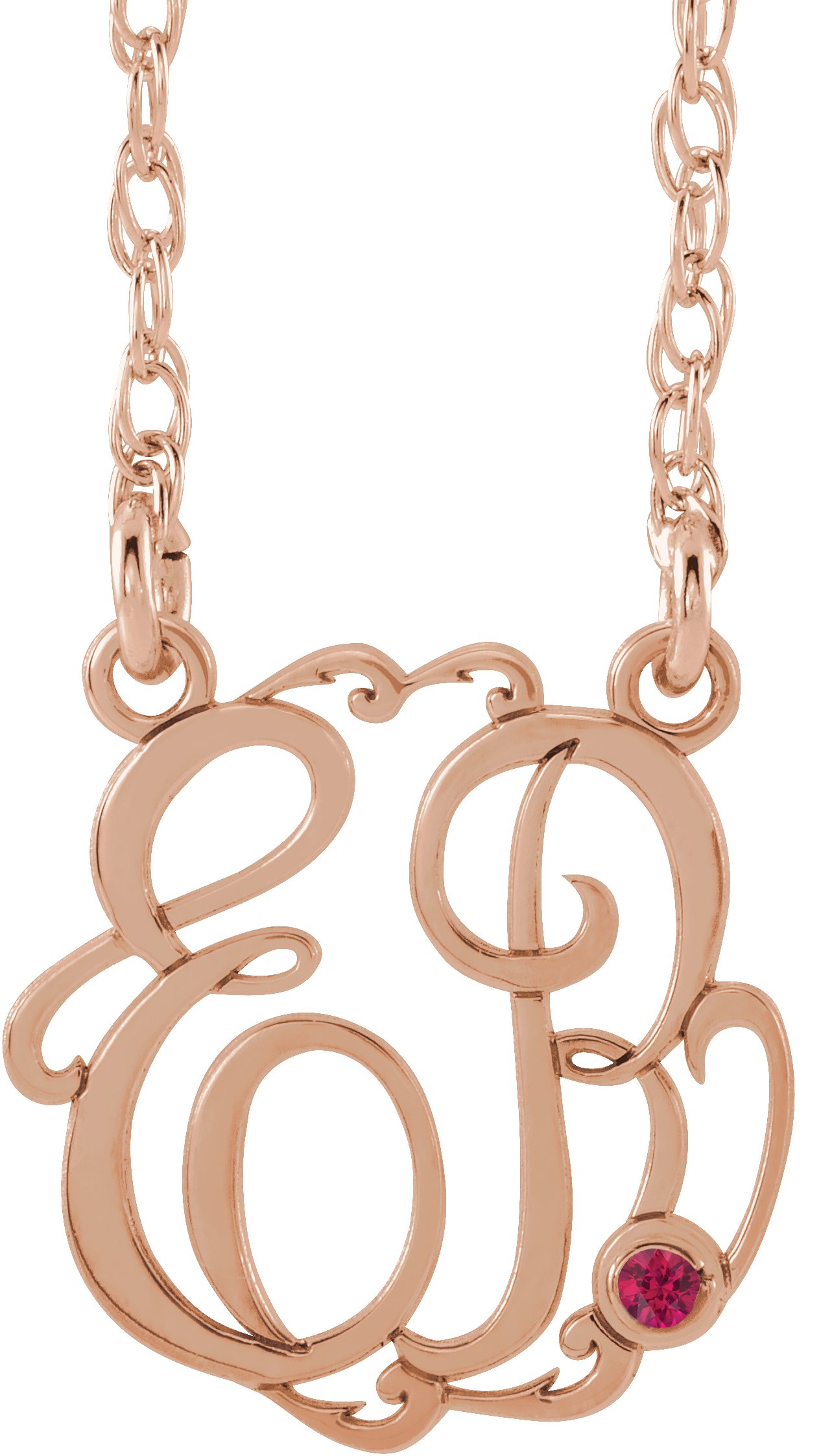 Script Monogram Necklace