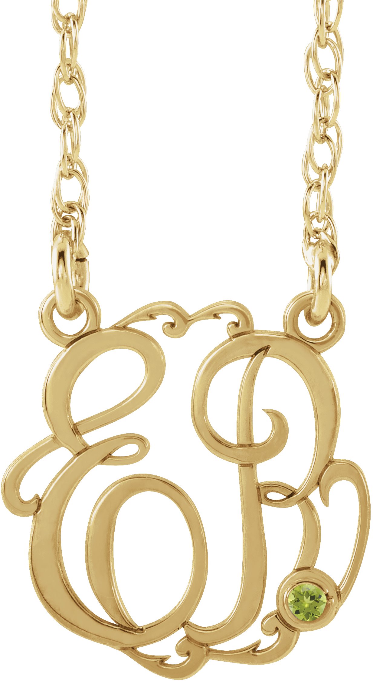 Script Monogram Necklace
