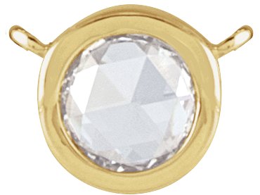 Rose-Cut Bezel-Set Necklace or Center
