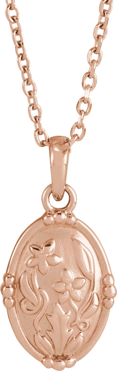 Vintage-Inspired Floral Necklace or Pendant