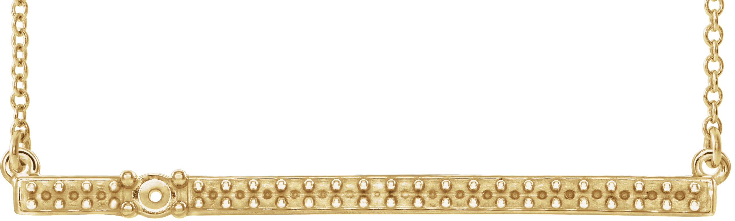 Accented Family Bar Necklace or Center