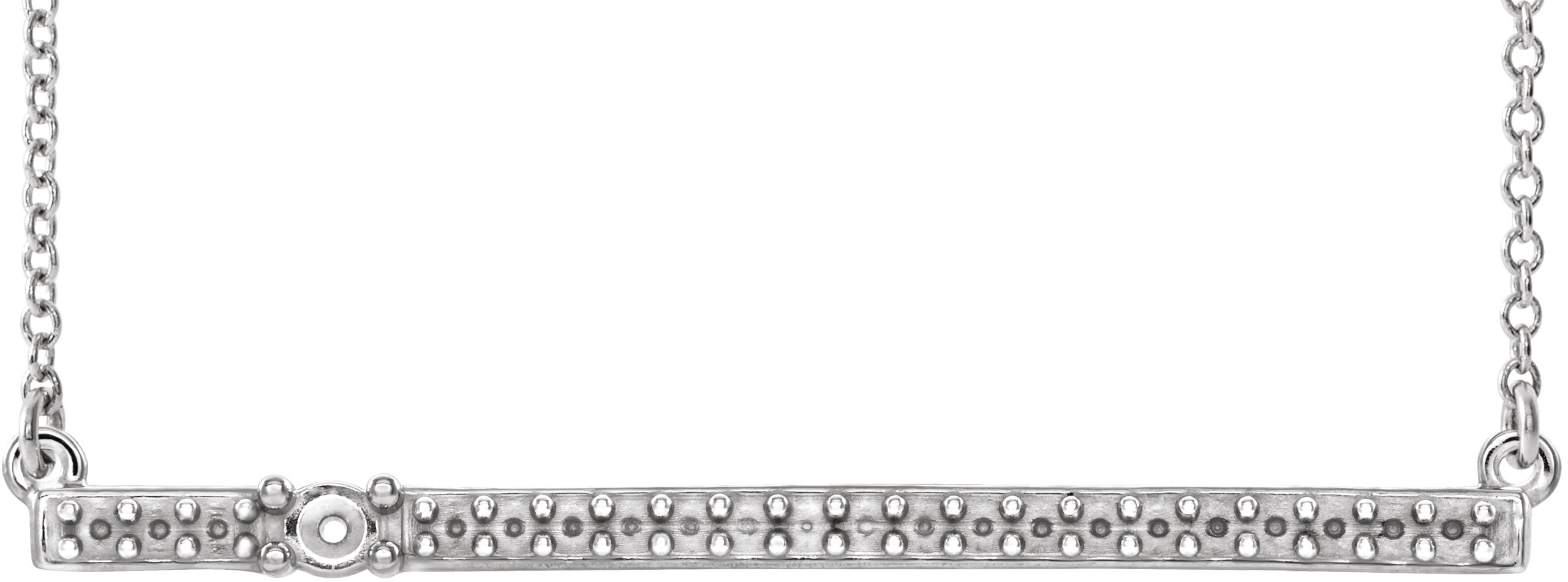 Accented Family Bar Necklace or Center