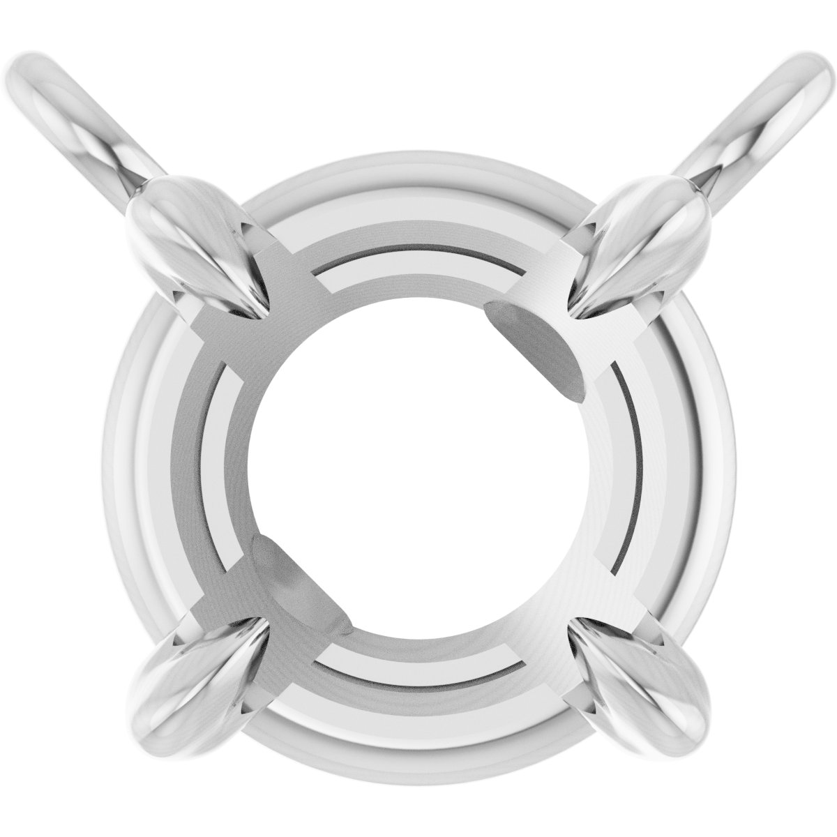 Claw-Prong Solitaire Necklace Center
