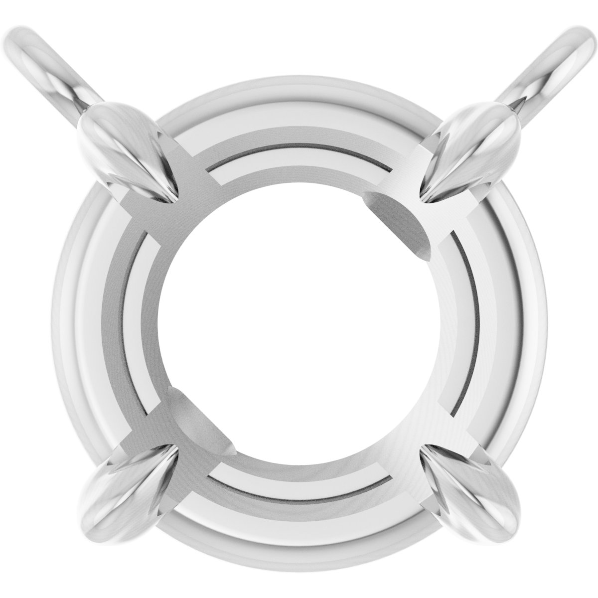 Claw-Prong Solitaire Necklace Center