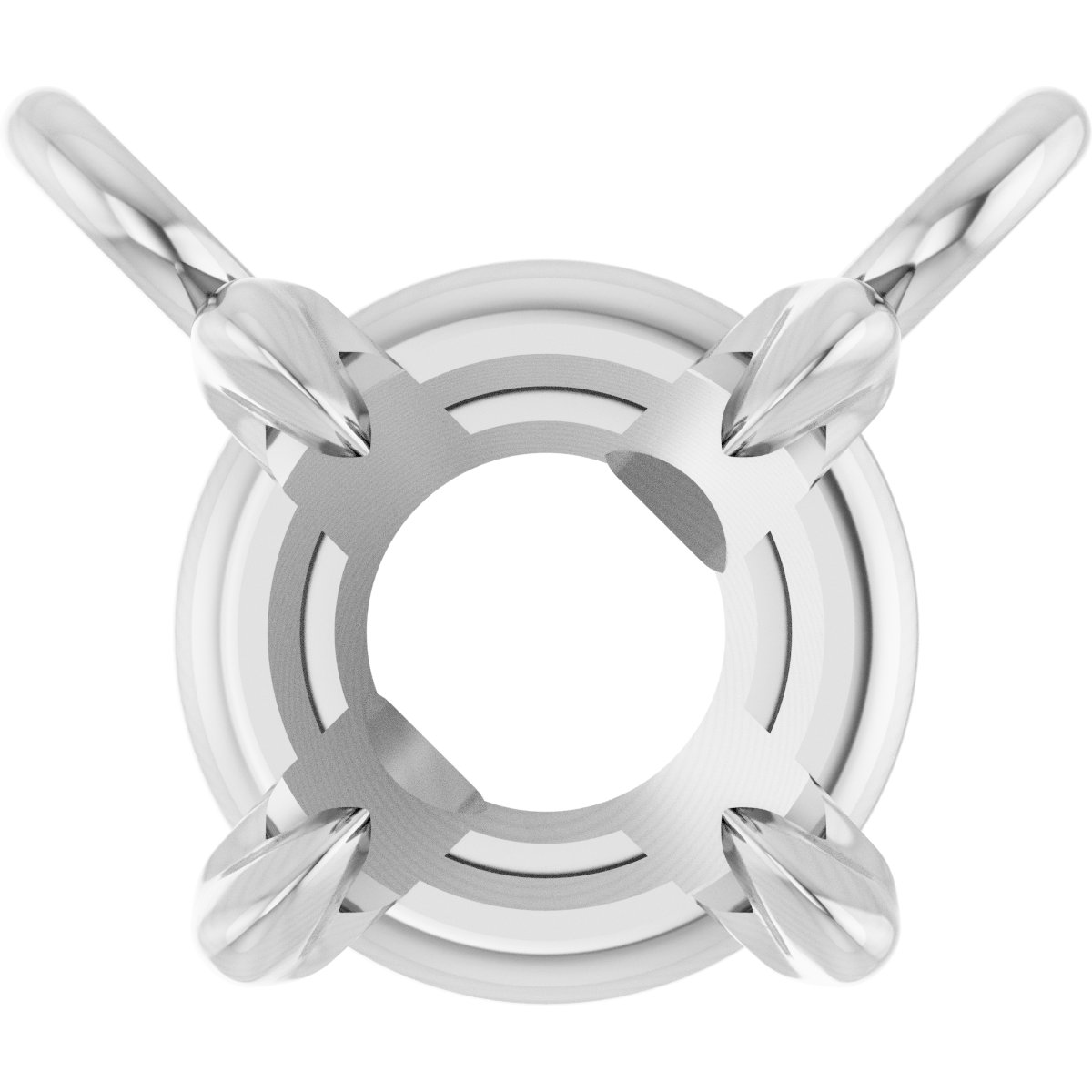Claw-Prong Solitaire Necklace Center