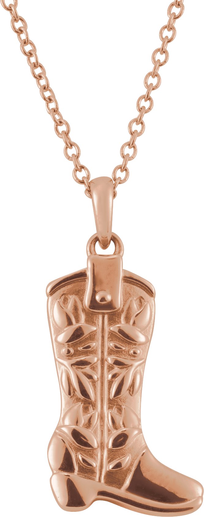 14K Rose Western Boot 16-18