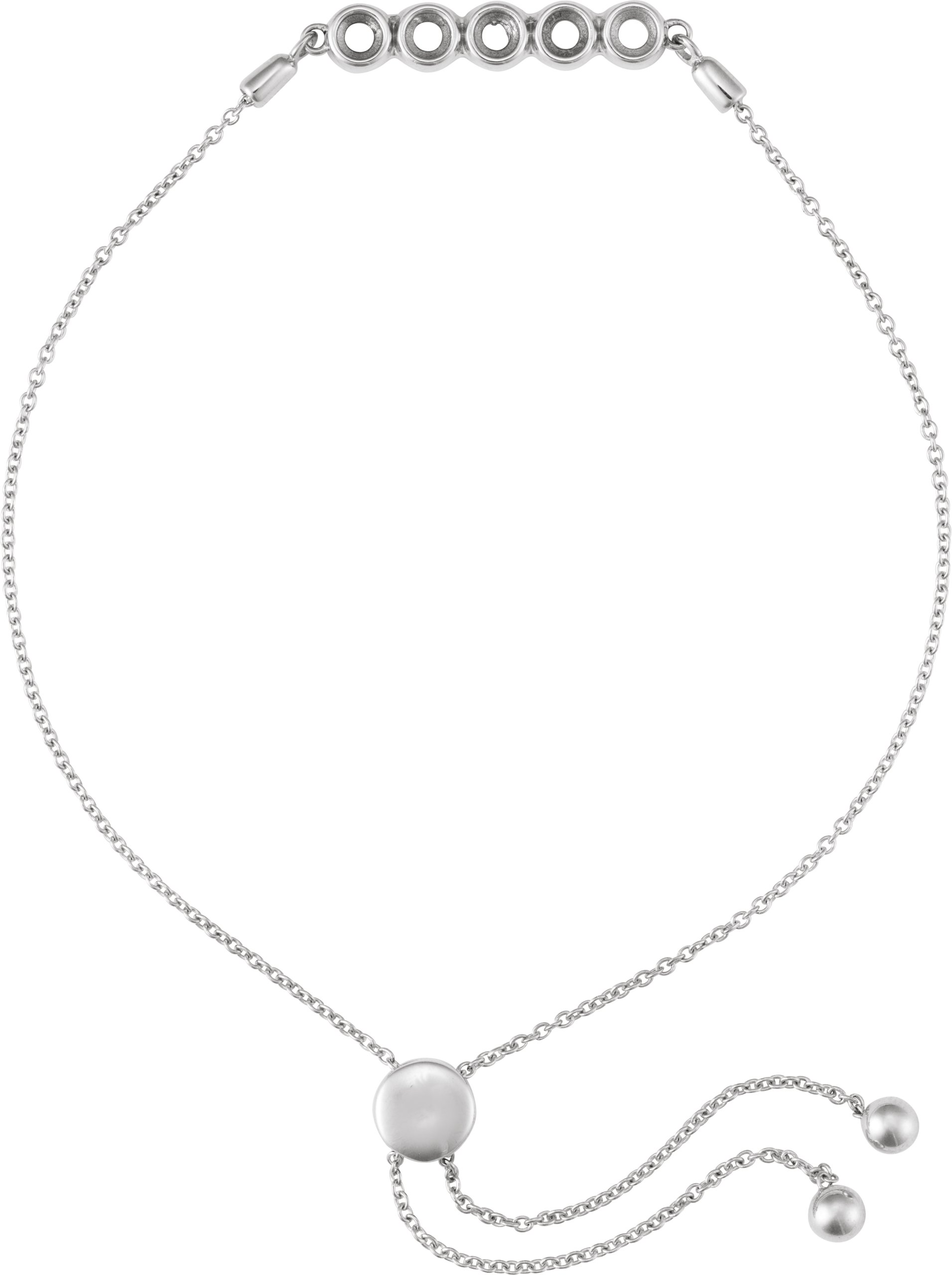 Family Bezel-Set Bracelet