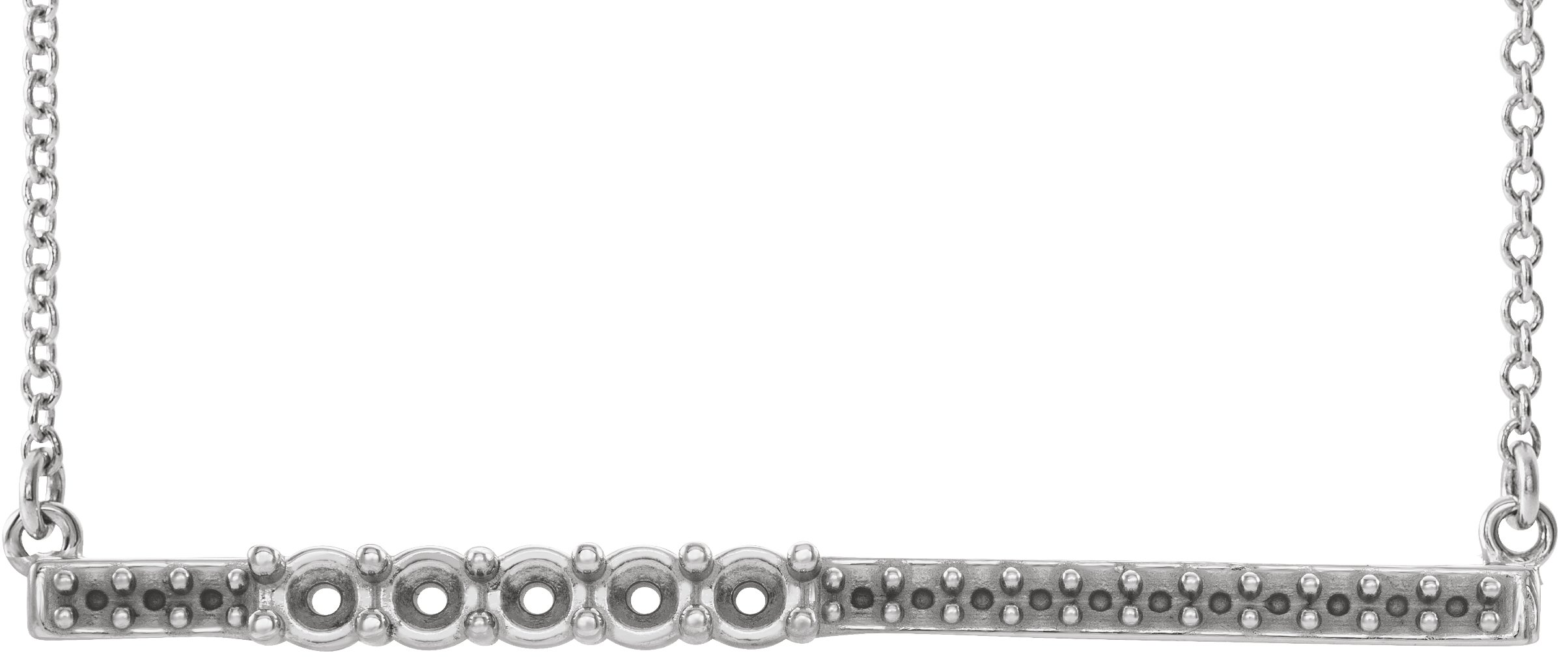 Accented Family Bar Necklace or Center