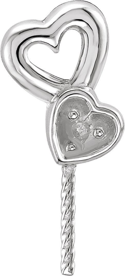 Pearl Heart Earrings