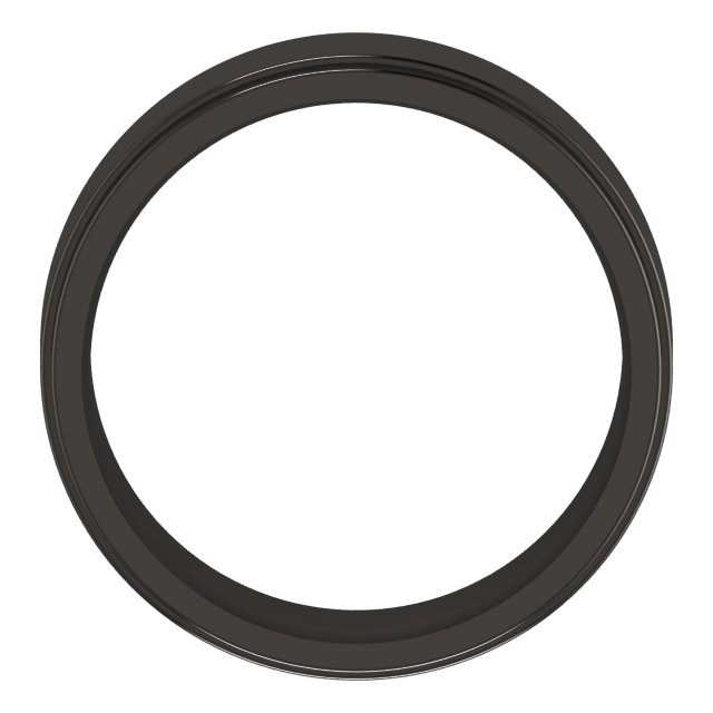 Zirconium 7 mm Flat Comfort-Fit Edge Band Size 10