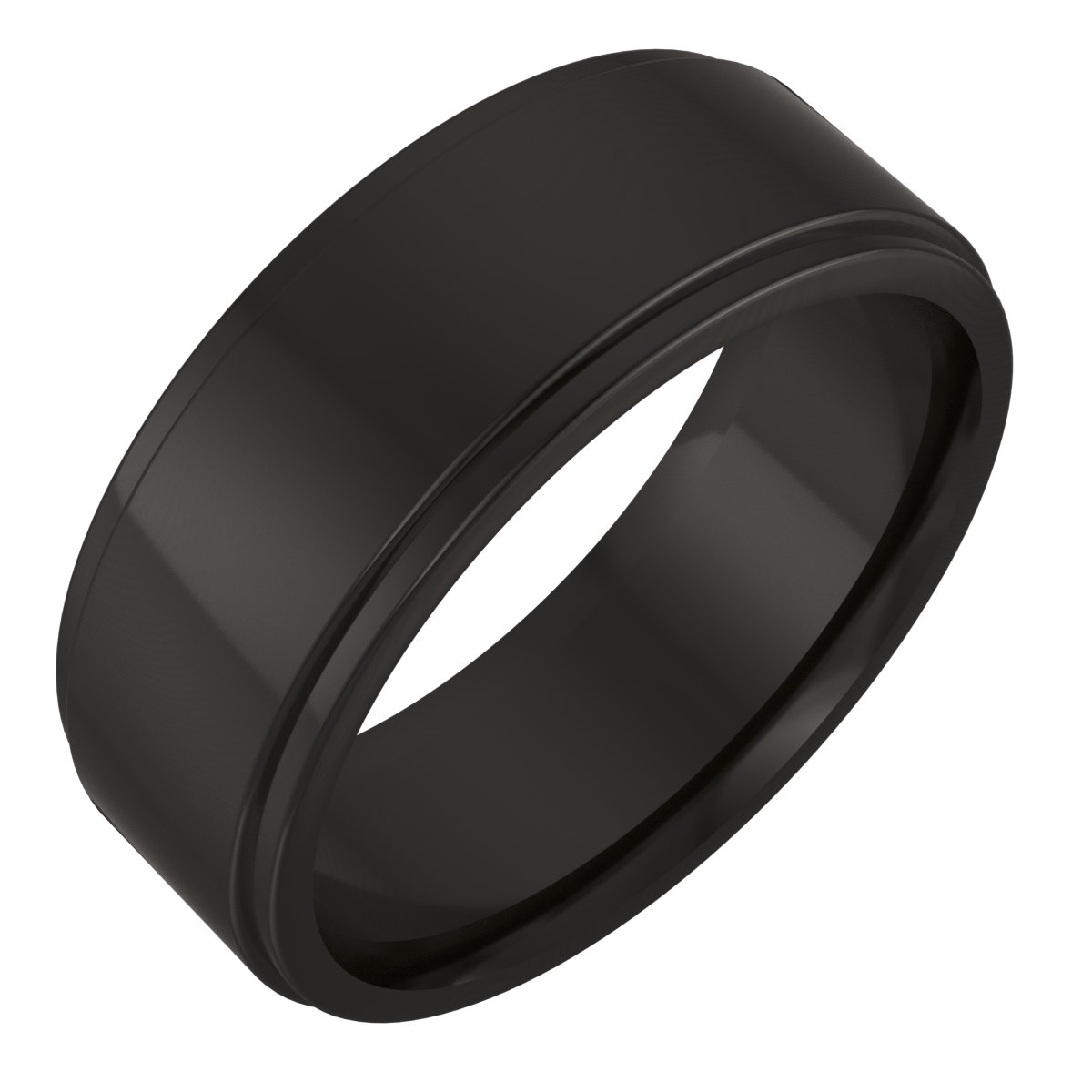 Stepped-Edge Comfort-Fit Flat Band