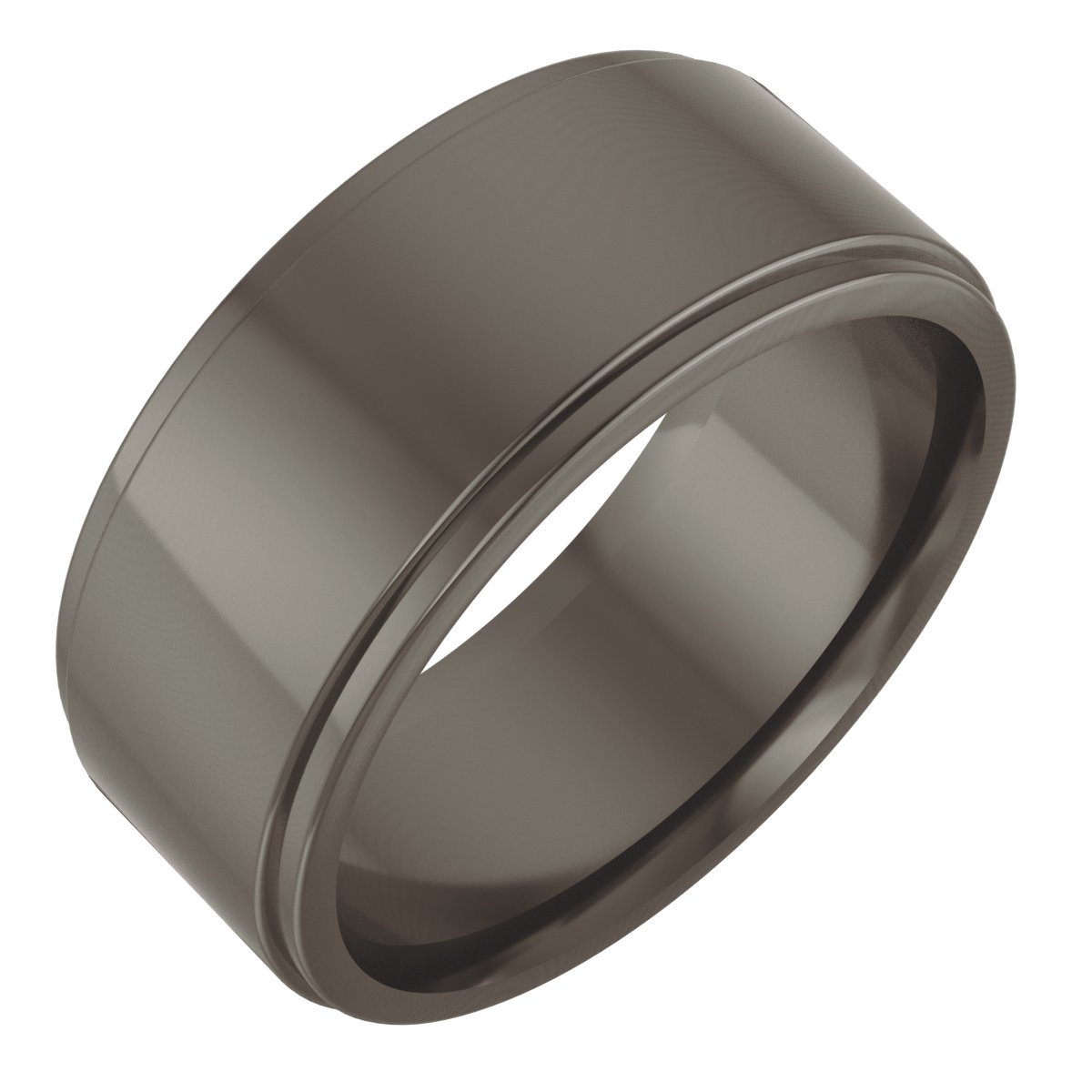 Stepped-Edge Comfort-Fit Flat Band
