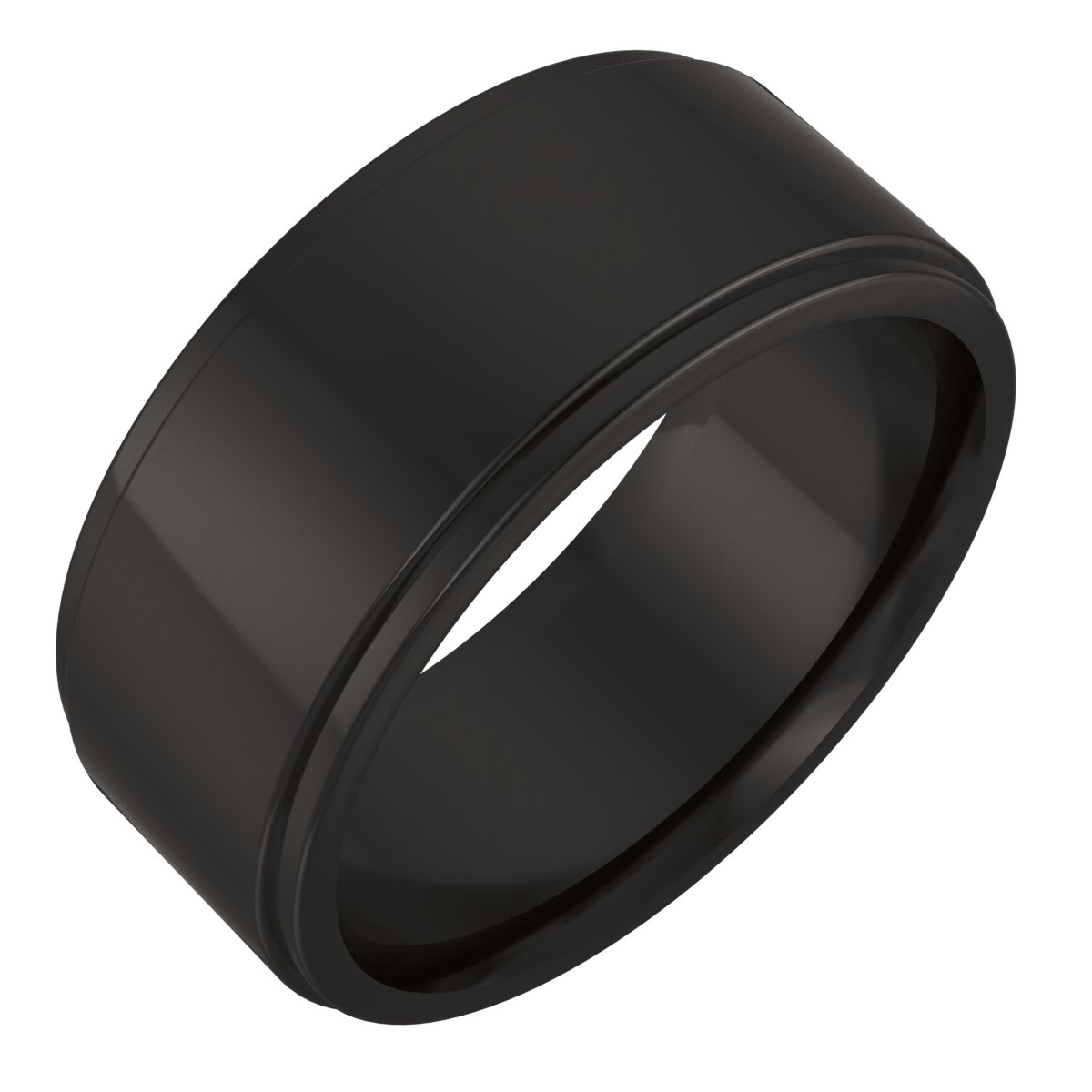 Stepped-Edge Comfort-Fit Flat Band