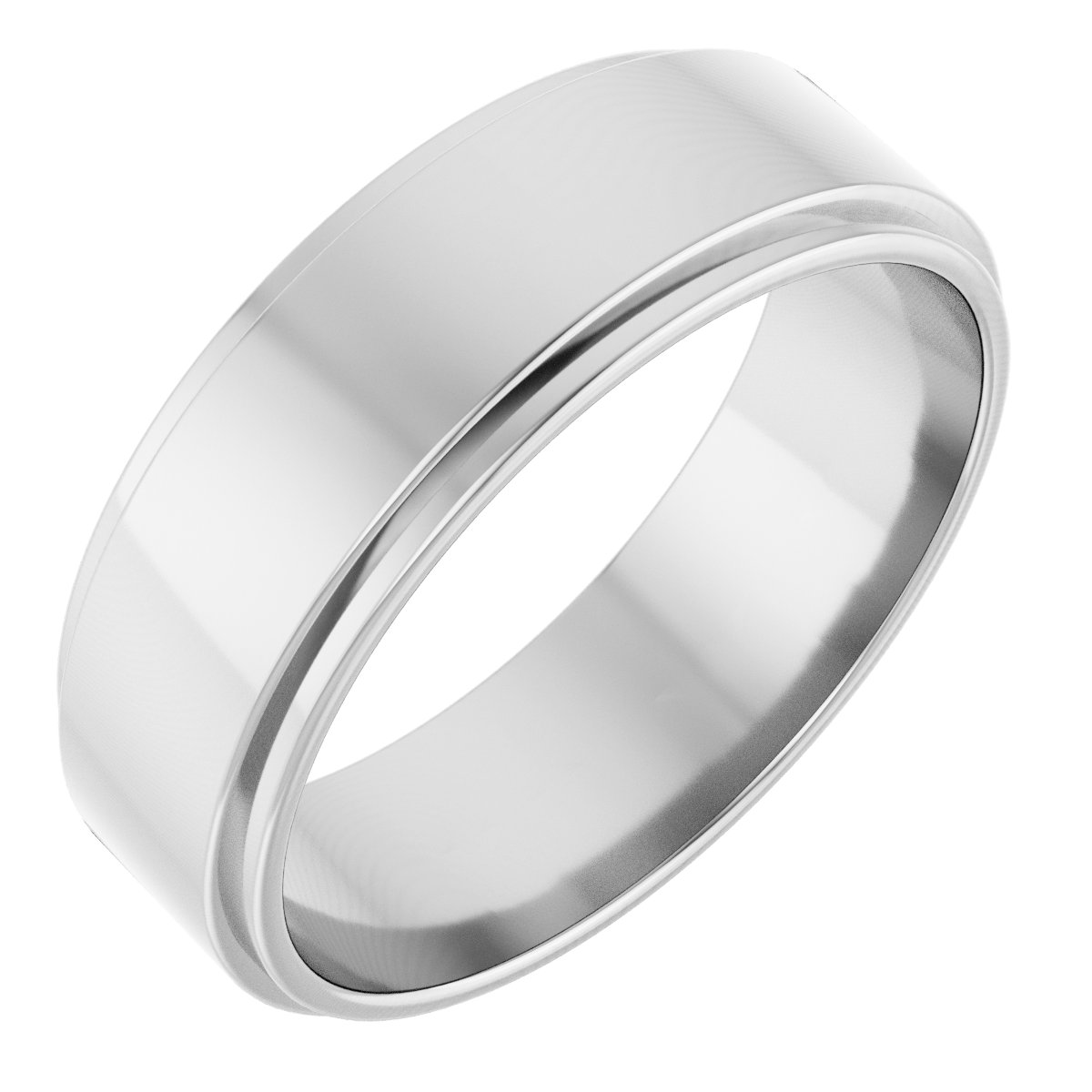 Stepped-Edge Flat Band