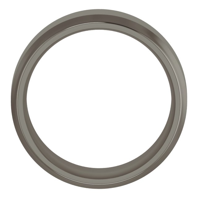 Titanium 8 mm Beveled-Edge Comfort-Fit Band Size 10