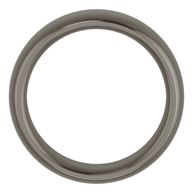 Titanium 7 mm Half Round Comfort-Fit Band Size 10
