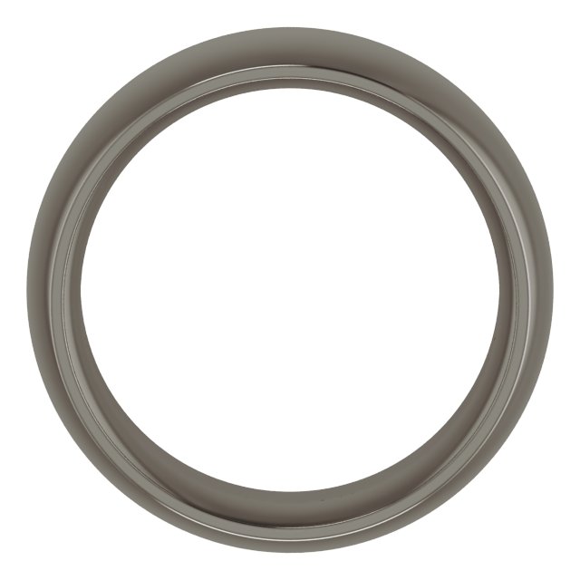 Titanium 8 mm Half Round Comfort-Fit Band Size 10