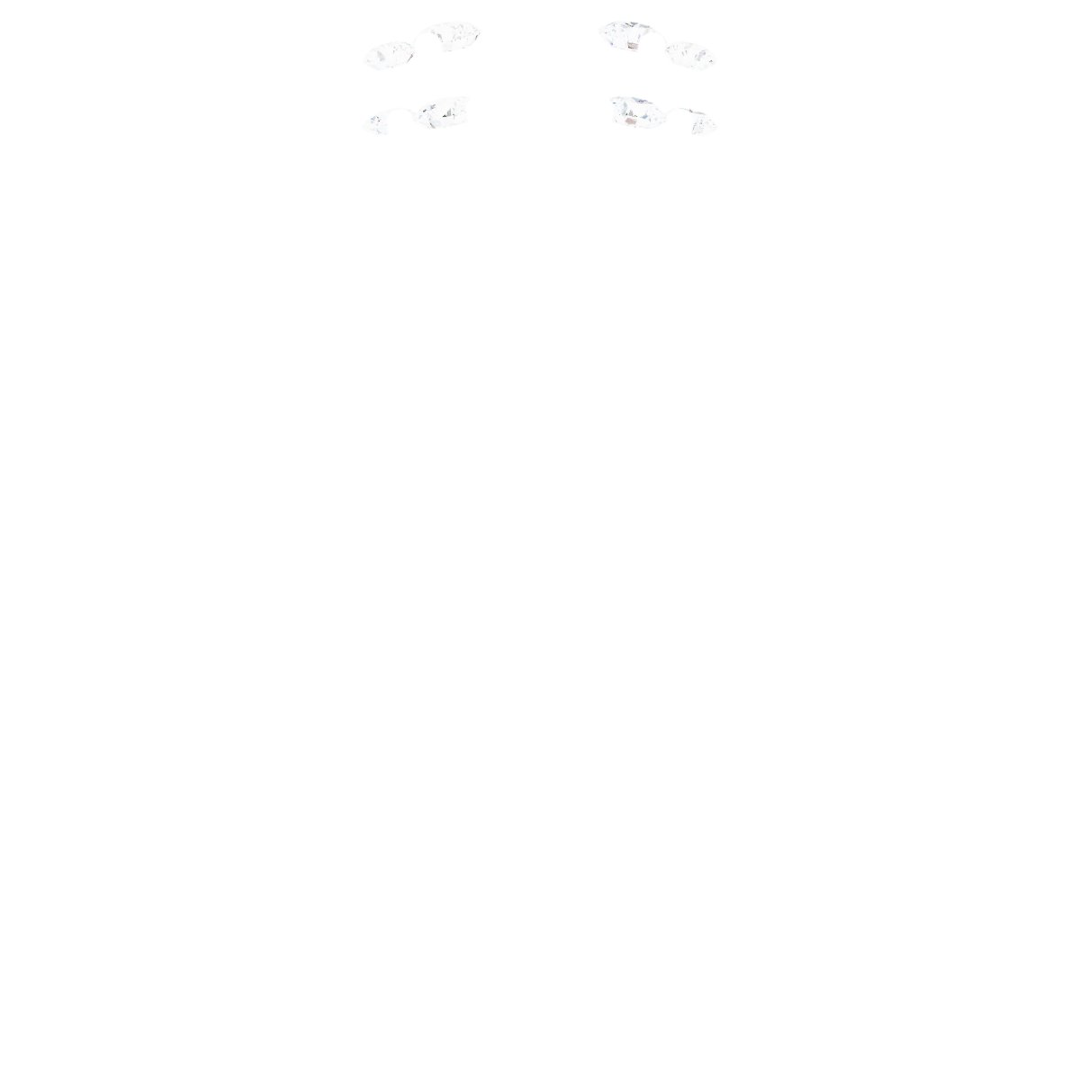 Alternative view of .08 CTW Natural Diamond Ring Guard – 14K White Gold