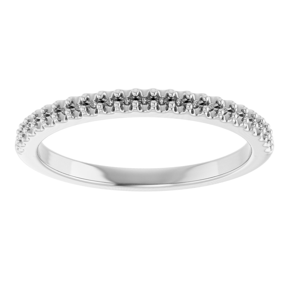 Band Mounting for 6x4 mm Emerald Ring view 3
