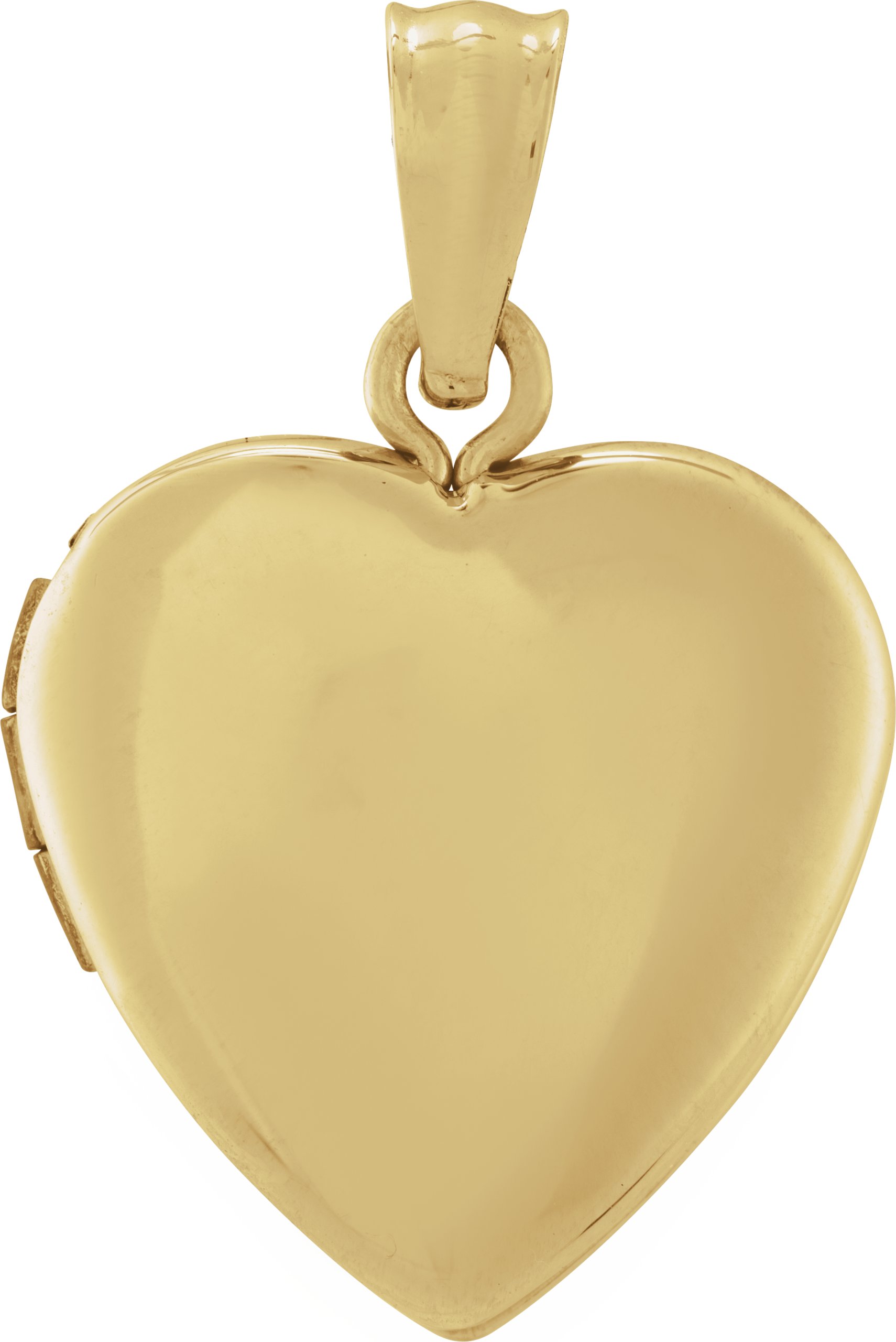 14K Yellow Heart Locket