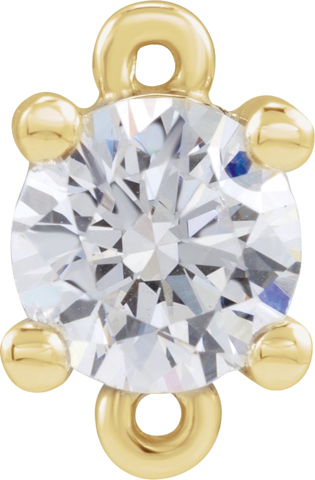 Petite Pavé® Solitaire Link