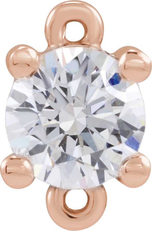 Petite Pavé® Solitaire Link