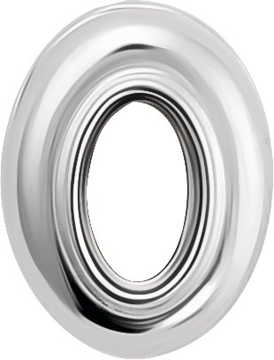 Oval Bezel-Set Slide Pendant