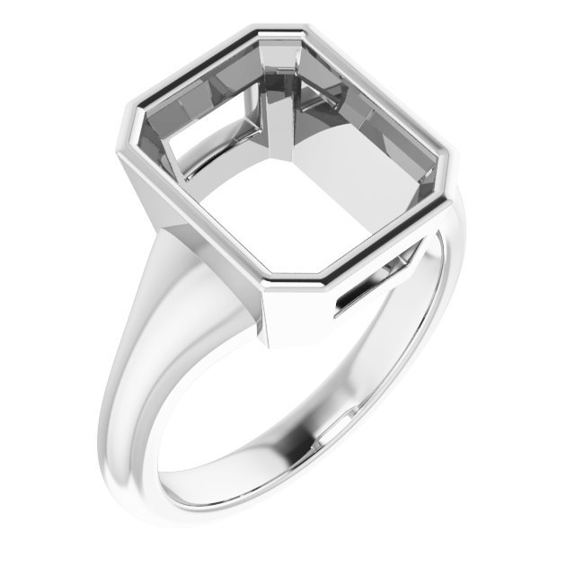 Bezel-Set Solitaire Ring