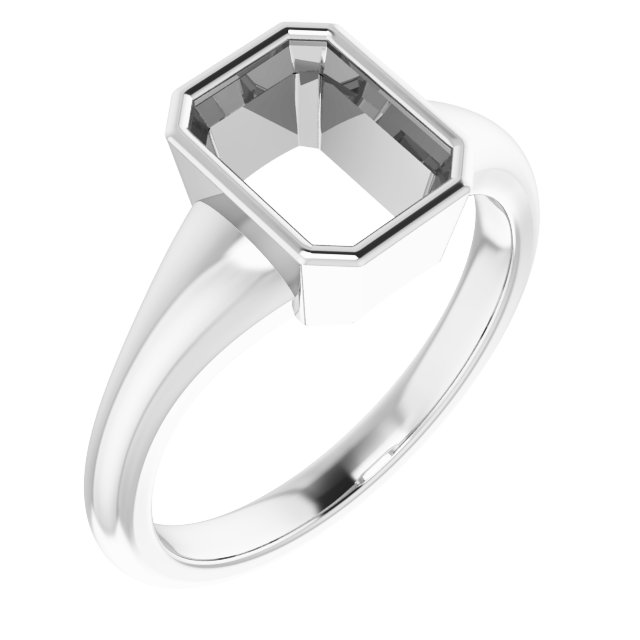 Bezel-Set Solitaire Ring