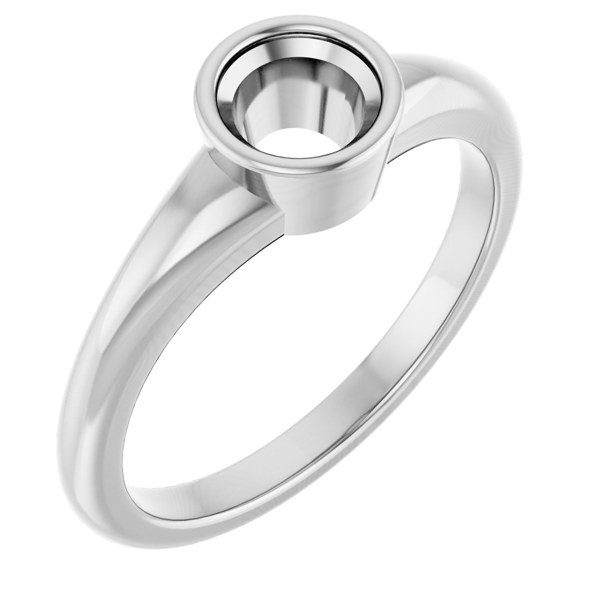 Bezel-Set Solitaire Ring