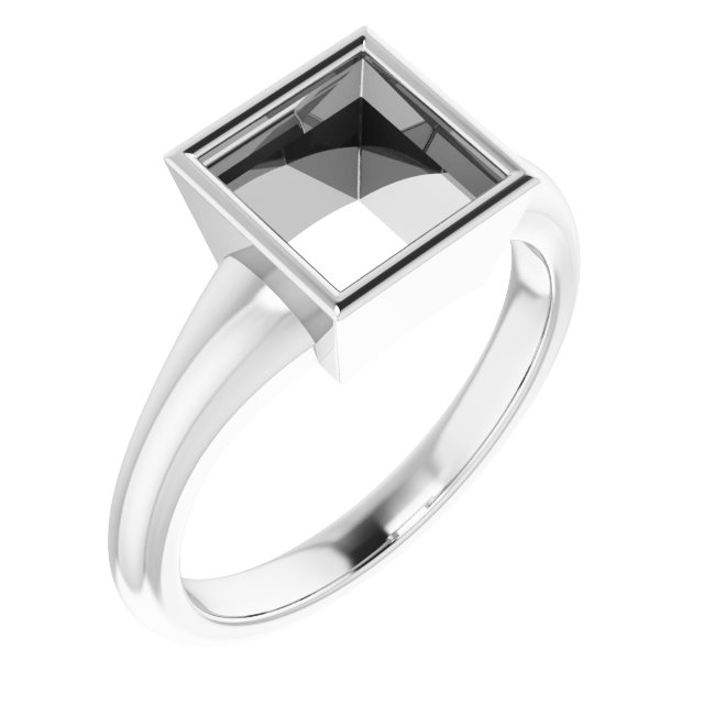 Bezel-Set Solitaire Ring