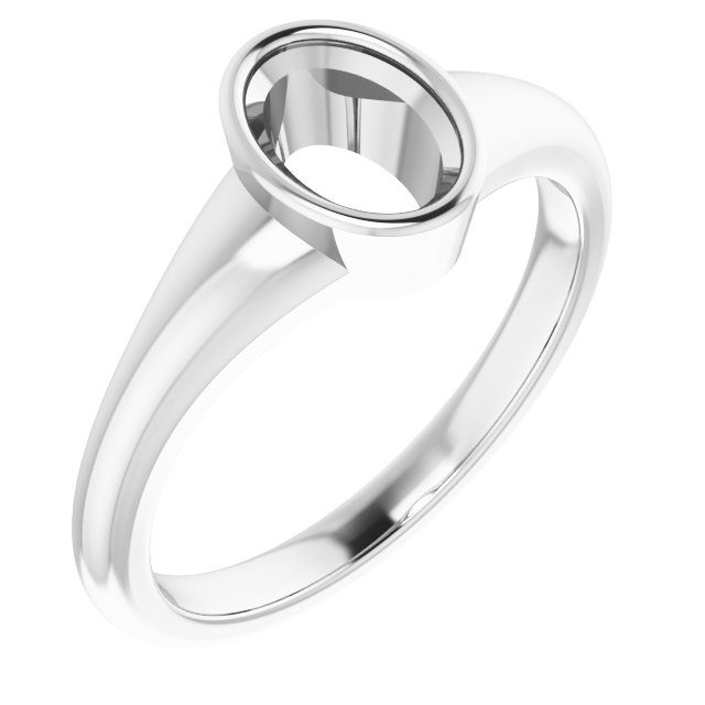 Bezel-Set Solitaire Ring