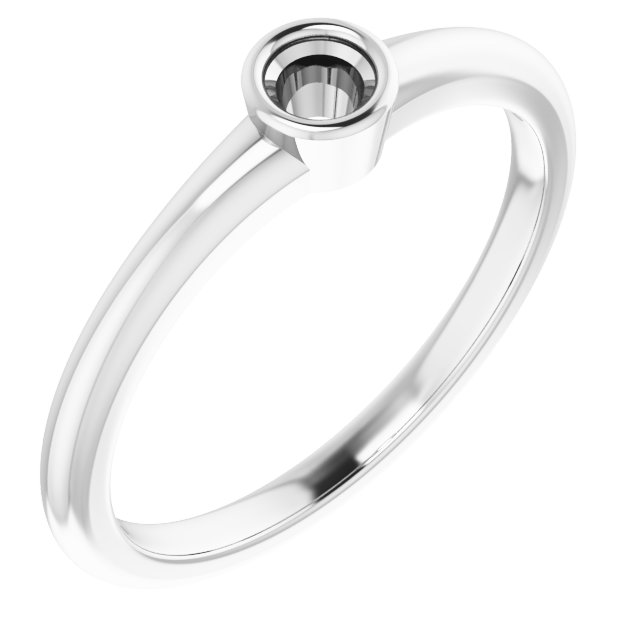 Bezel-Set Solitaire Ring