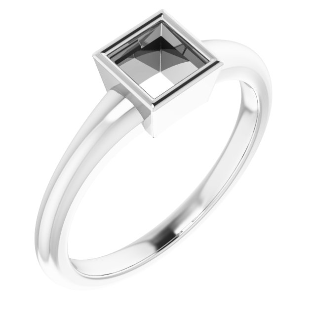 Bezel-Set Solitaire Ring