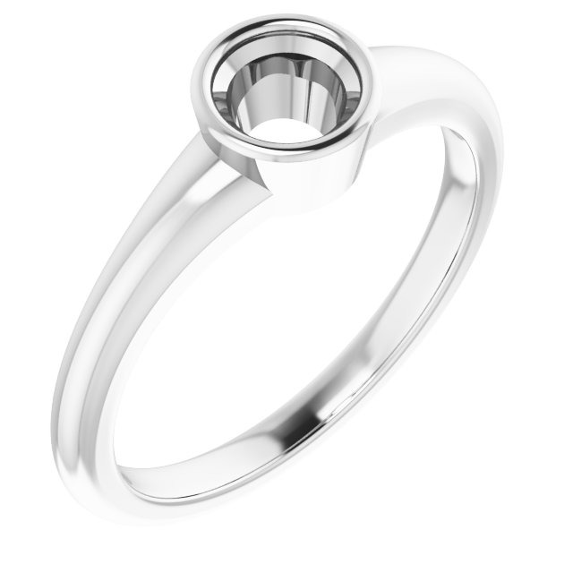 Bezel-Set Solitaire Ring