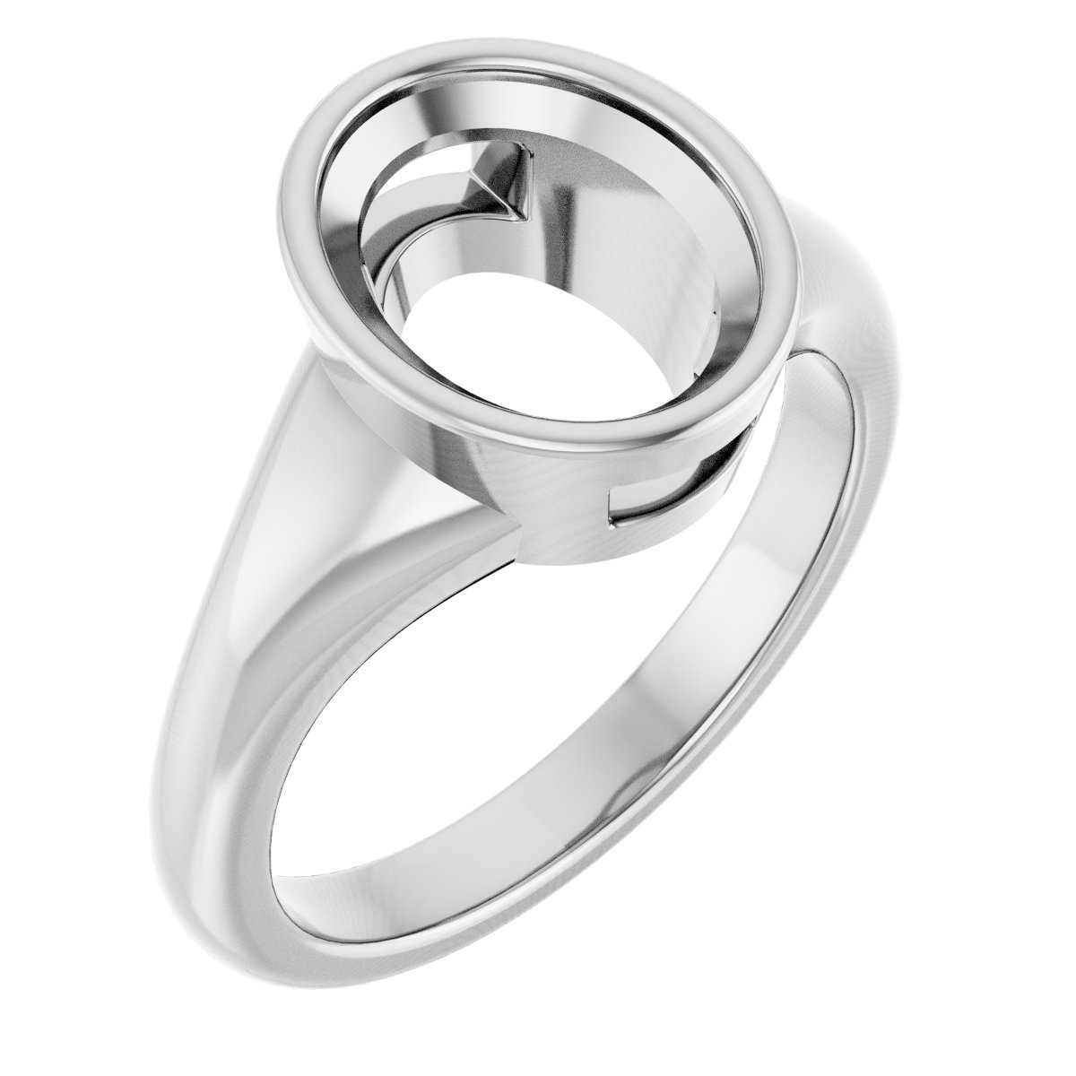 Bezel-Set Solitaire Ring
