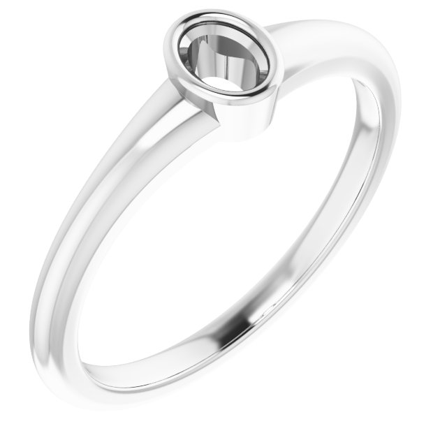Bezel-Set Solitaire Ring