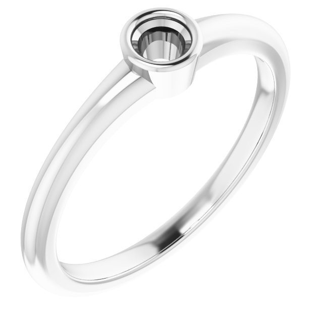 Bezel-Set Solitaire Ring