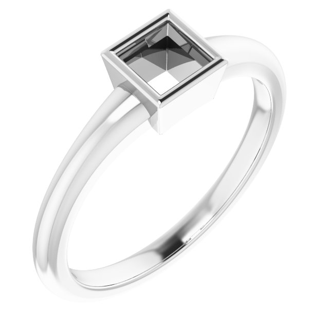 Bezel-Set Solitaire Ring