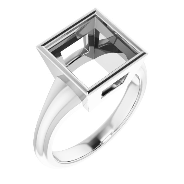 Bezel-Set Solitaire Ring