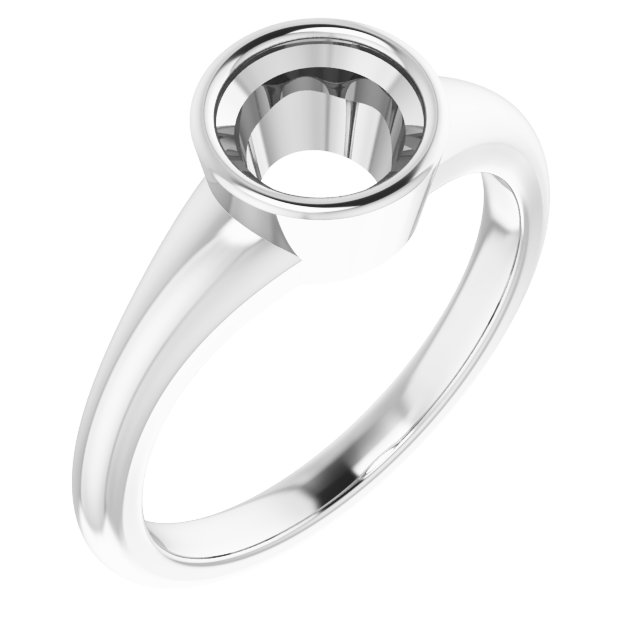 Bezel-Set Solitaire Ring