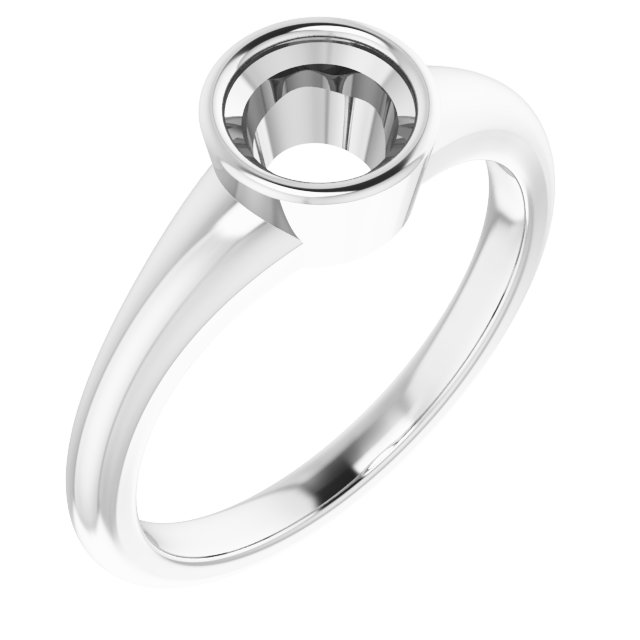 Bezel-Set Solitaire Ring