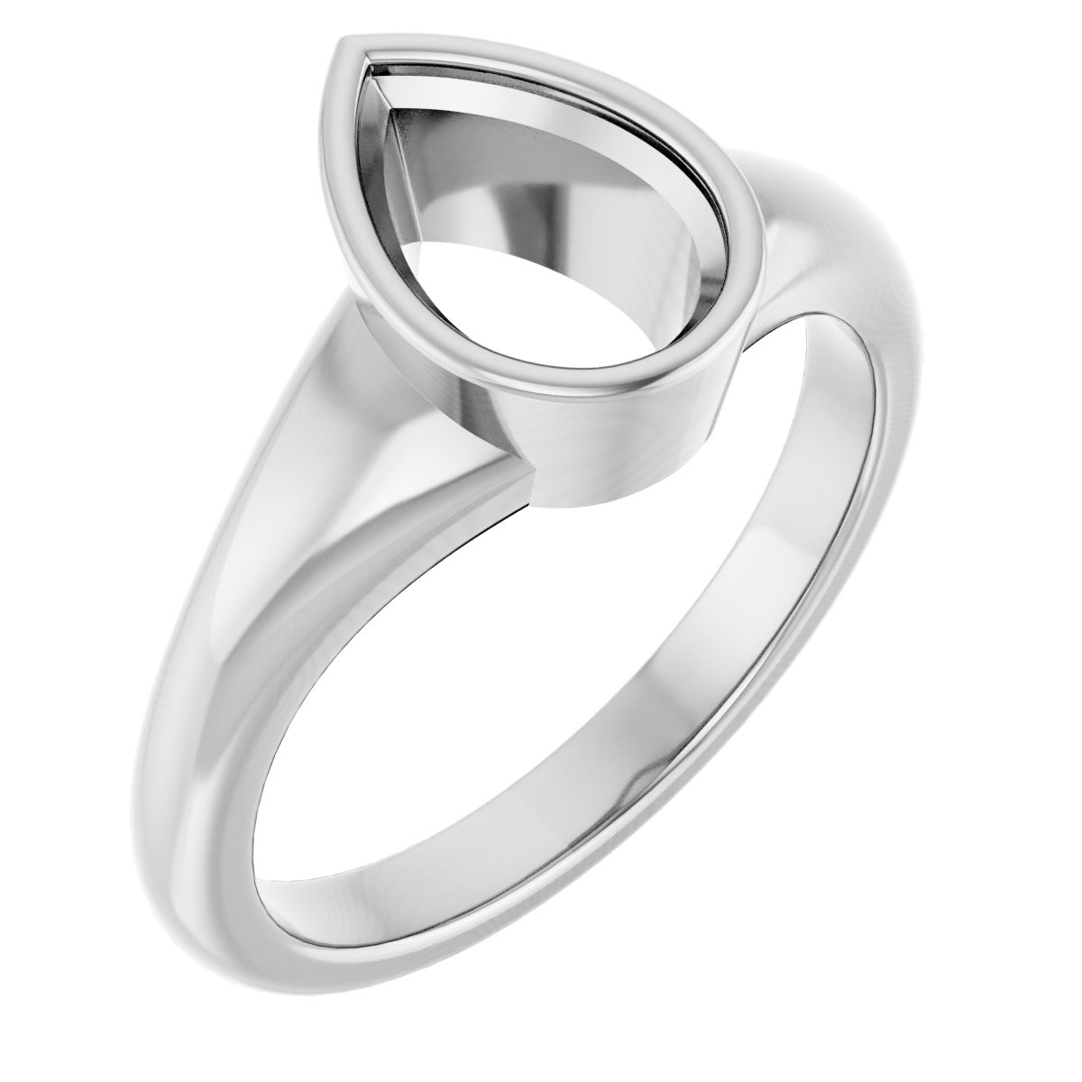 Bezel-Set Solitaire Ring