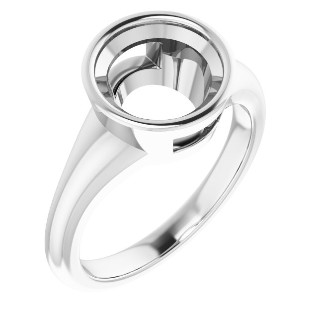 Bezel-Set Solitaire Ring