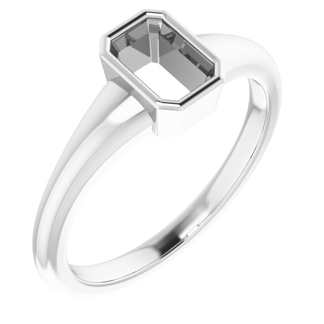 Bezel-Set Solitaire Ring
