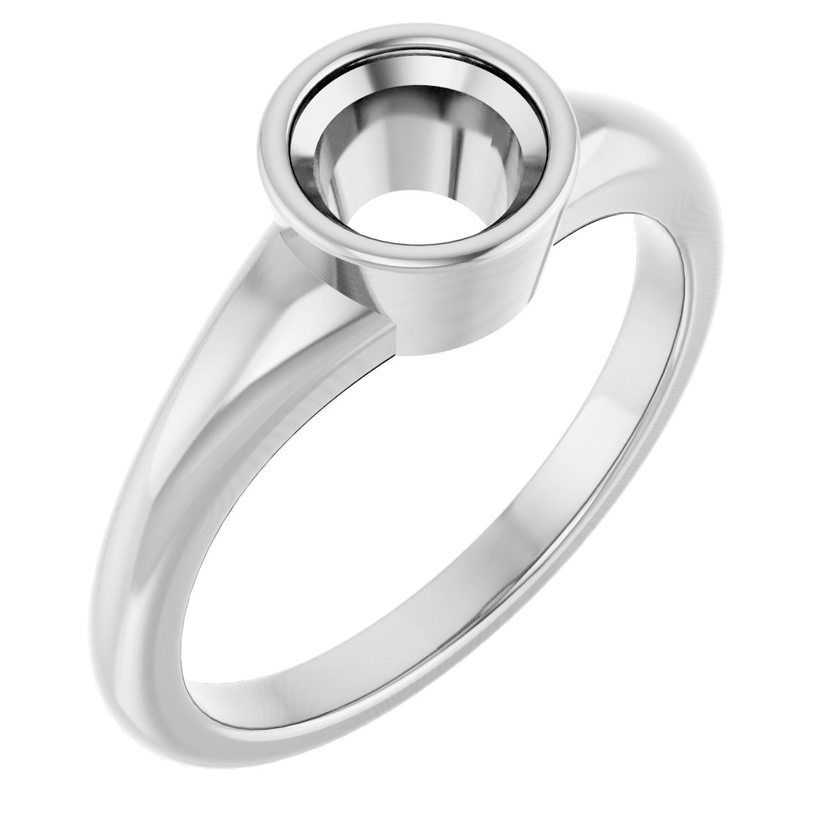 Bezel-Set Solitaire Ring
